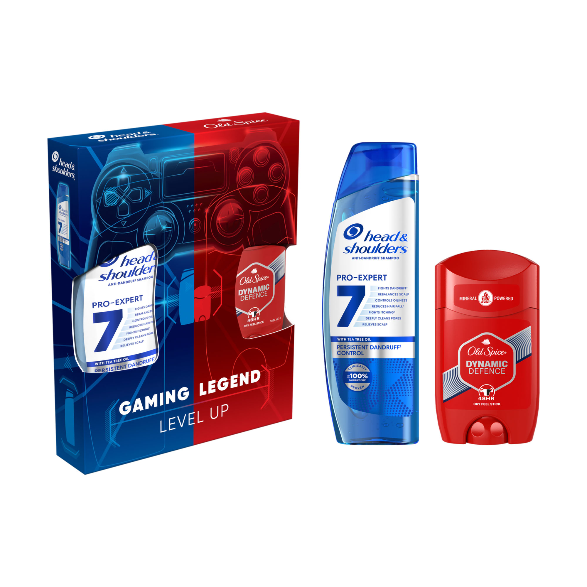 Подарунковий набір чоловічий Head &amp; Shoulders (шампунь, 250 мл + дезодорант-стік Old Spice Dynamic Defence, 65 мл)